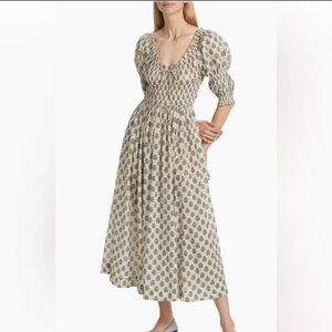Dôen Ischia Dress in Ivory Meadowsweet Floral Size M